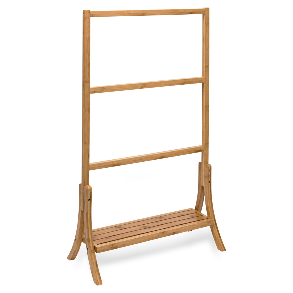 3Tier Bamboo Towel Storage Rack Dorm Essentials Dormify