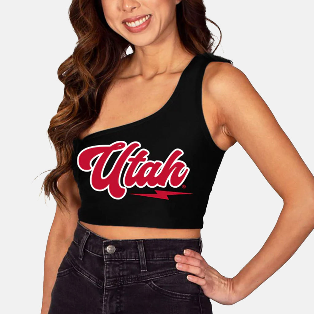 Utah Black One Shoulder Top Dorm Essentials Dormify