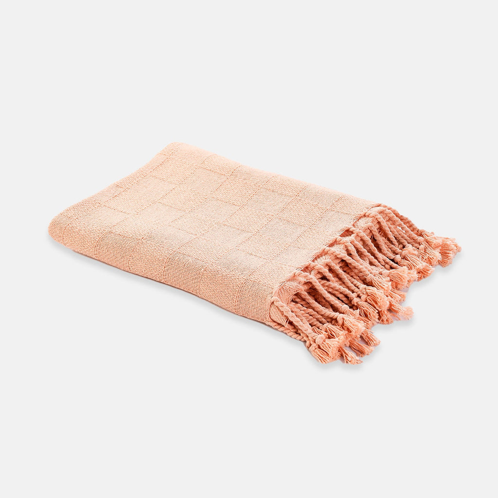 HandWoven Organic Cotton Throw Blanket Dorm Essentials Dormify