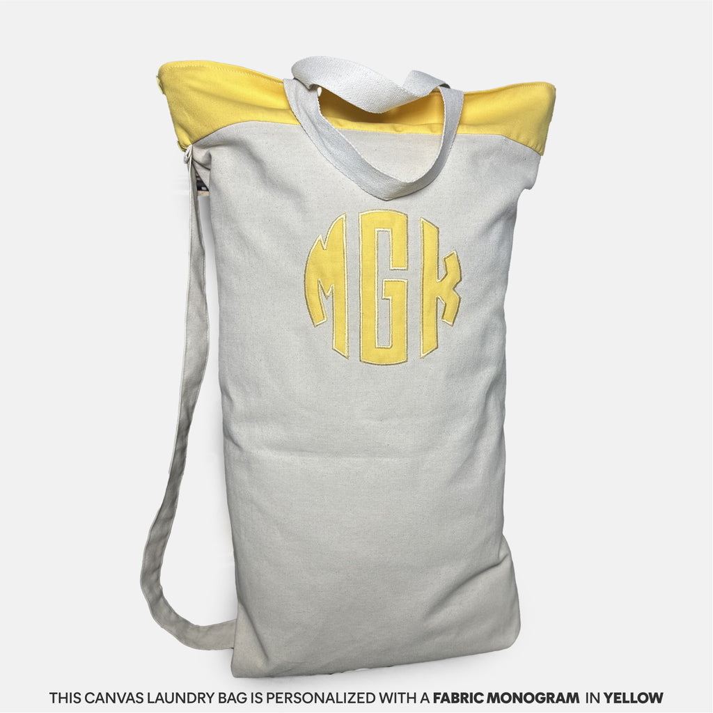 Personalized Laundry Bag Dorm Essentials Royal Blue / Block Name