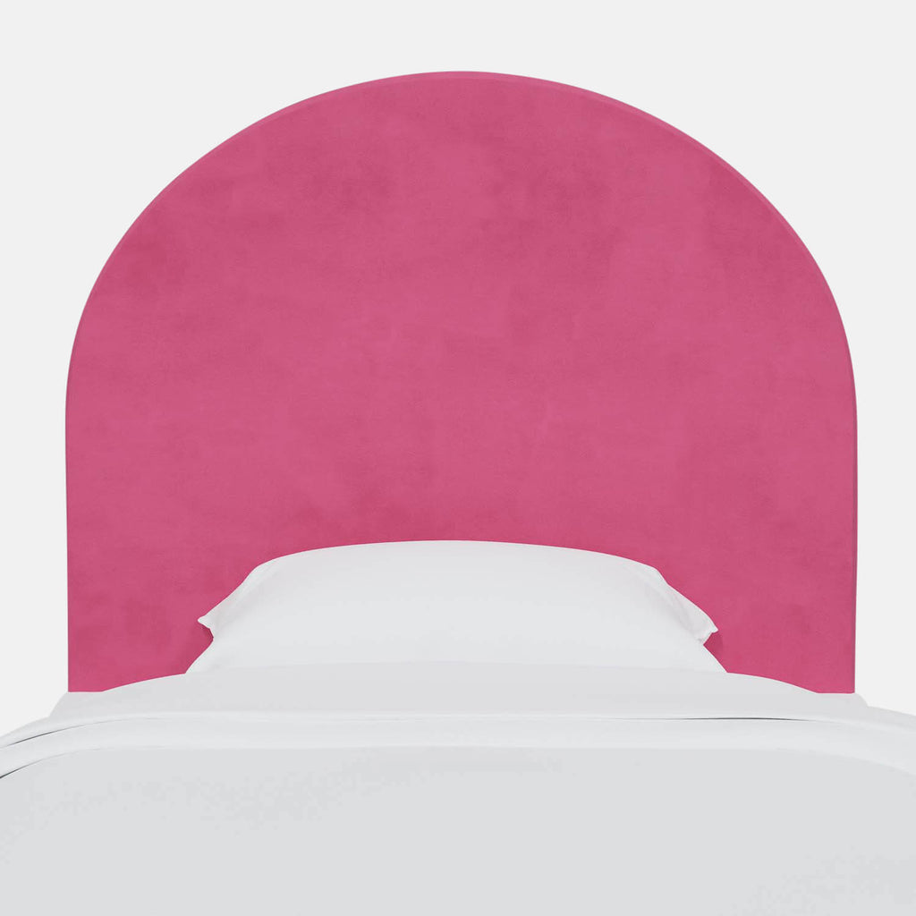 Amelia Upholstered Charging Rounded Headboard Dorm Essentials Dormify