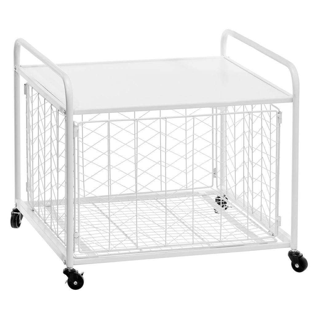 mDesign Mini Fridge Storage Cart Black Dormify