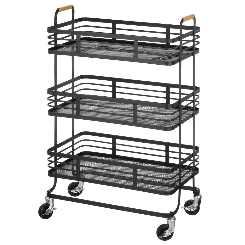 Metal 3Tier Rolling Storage Cart Dormify