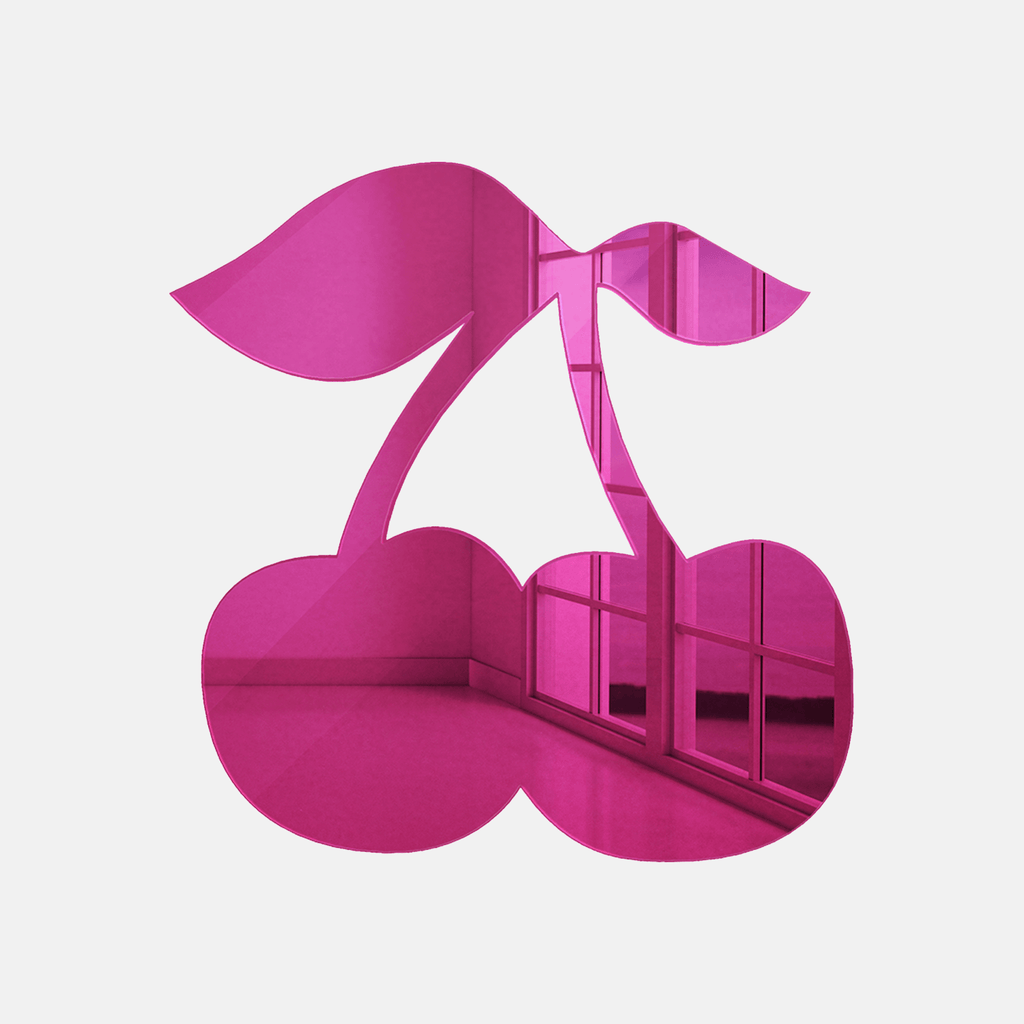 Cherry Acrylic Wall Art Dorm Essentials Hot Pink Dormify