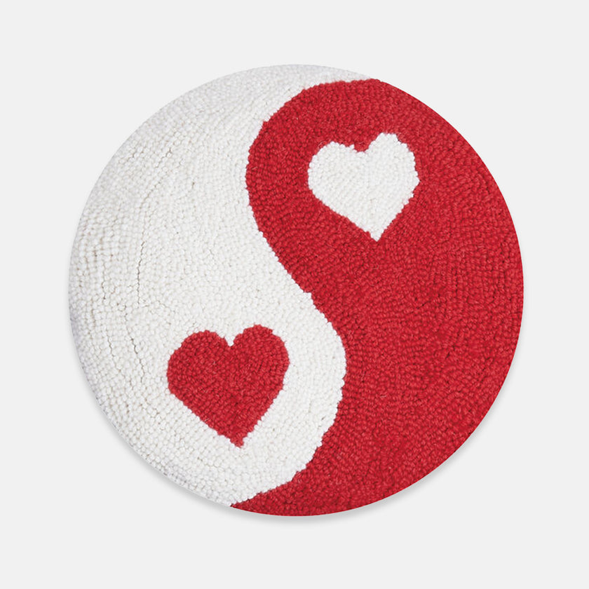 Ying Yang Heart Pillow Dorm Essentials Dormify