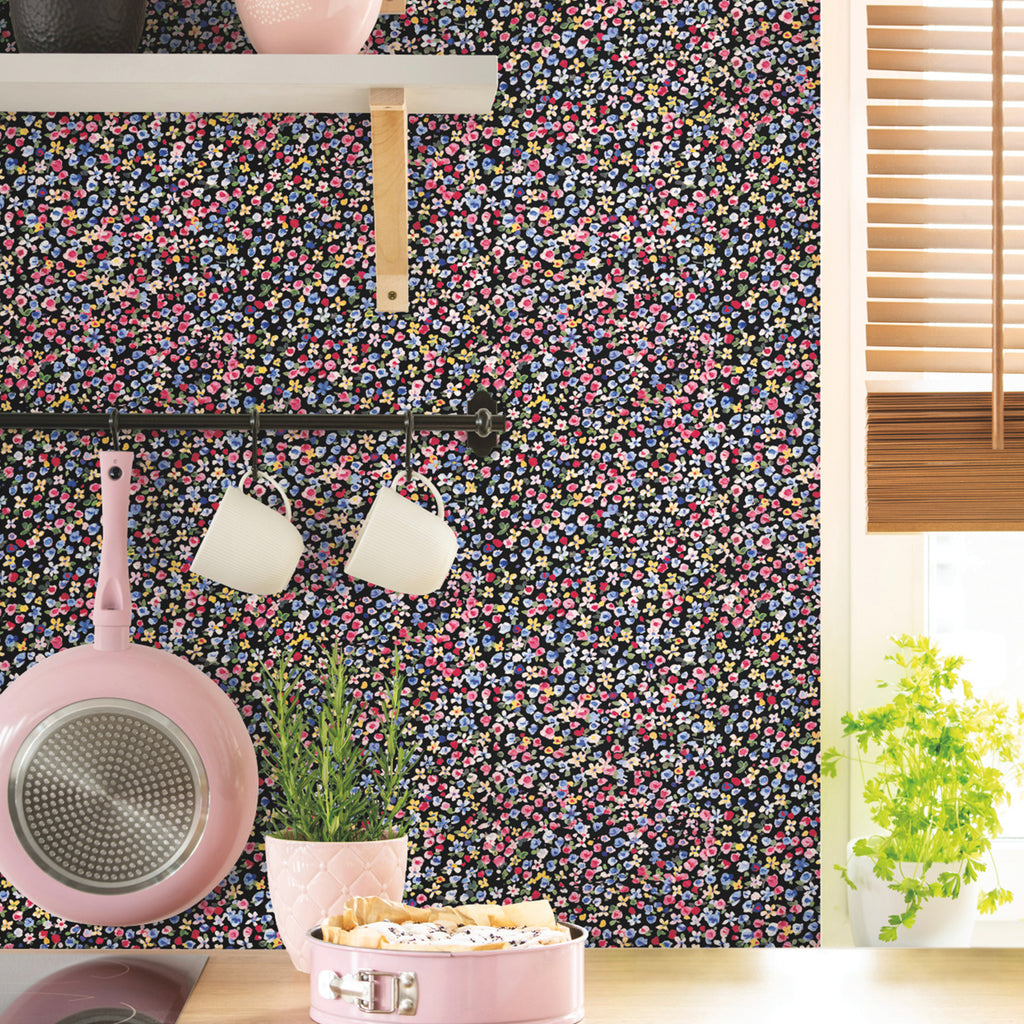 Petite Floral Peel & Stick Wallpaper Dorm Essentials Dormify
