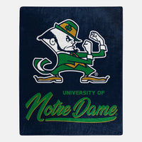 Notre Dame Signature College Throw Blanket