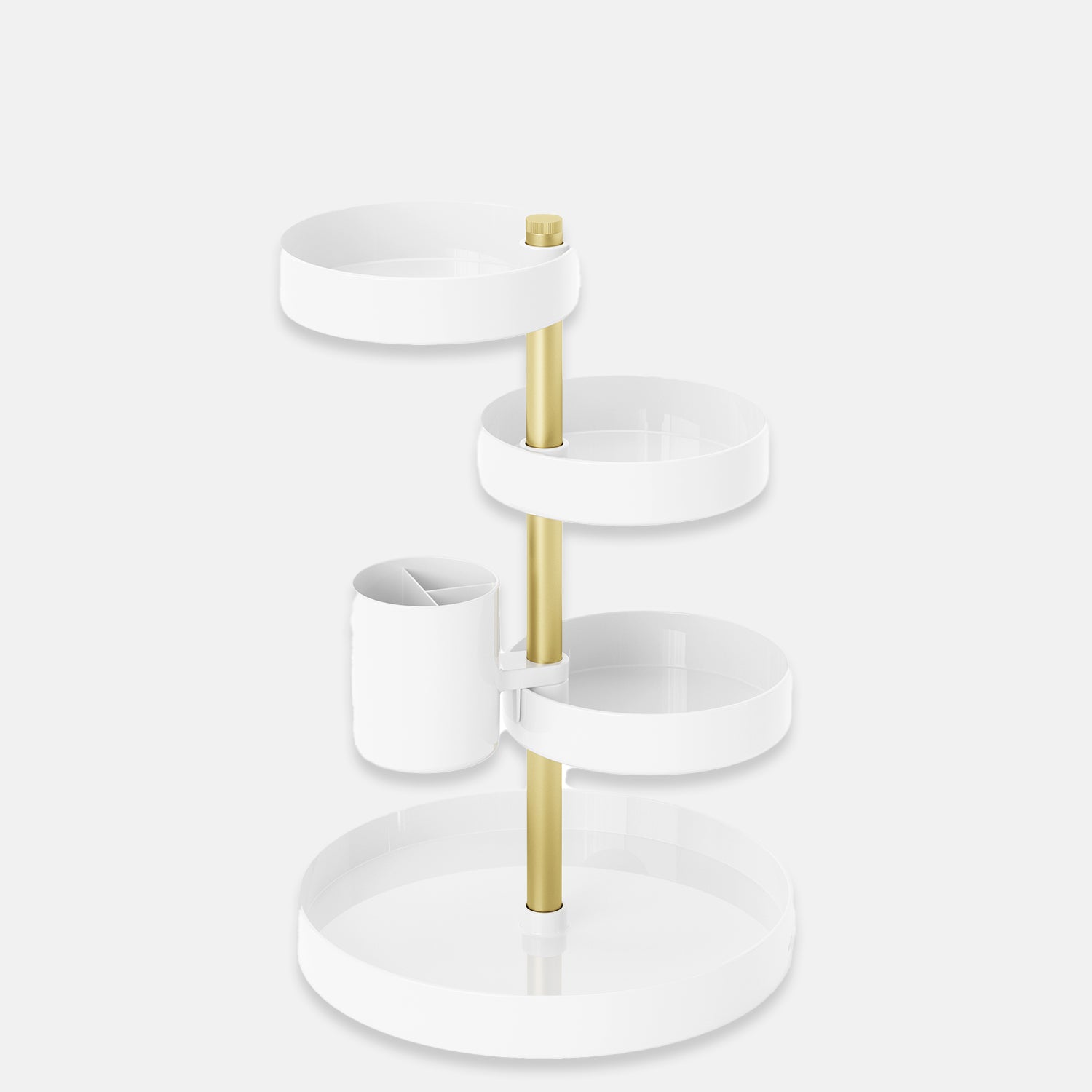 Pirouette Cosmetic Organizer Dorm Essentials White Dormify