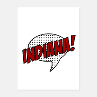 Indiana, College! Print by Paisley Flammenbaum