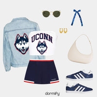 UConn White Tube Top