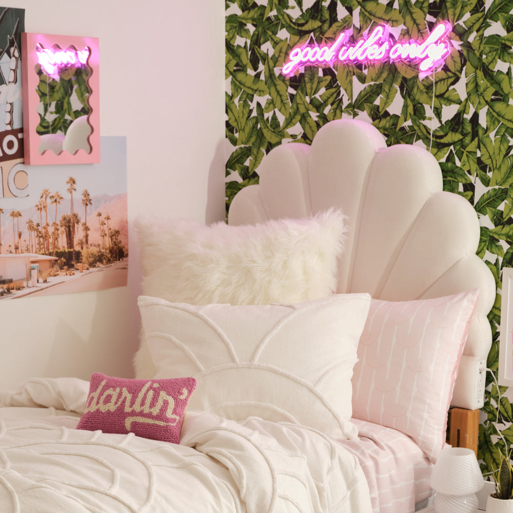 Ella Charging Shell Headboard Dorm Essentials Dormify