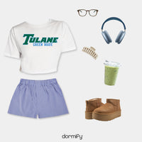 Tulane Cropped Tee