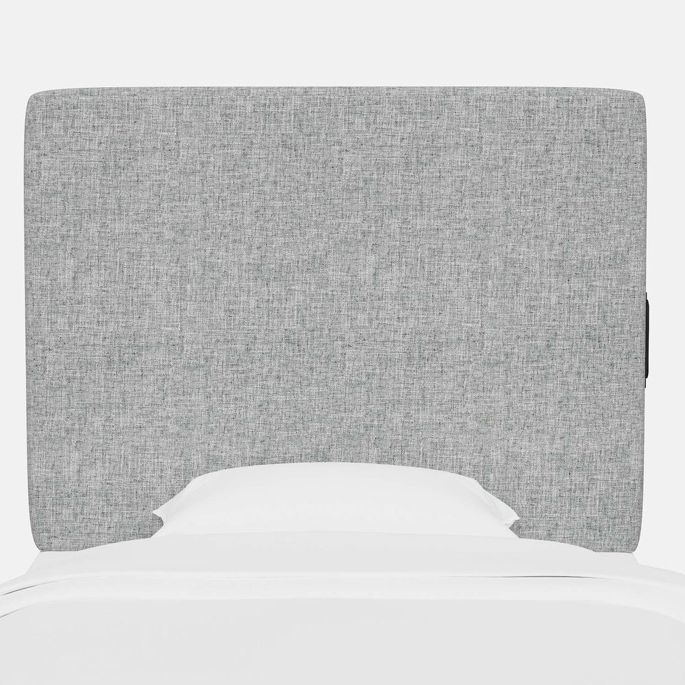 Dormify Monroe Linen Blend Charging Headboard Dorm Essentials Light Grey / Twin/Twin XL