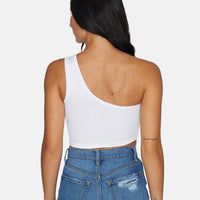 Iowa State White One Shoulder Top