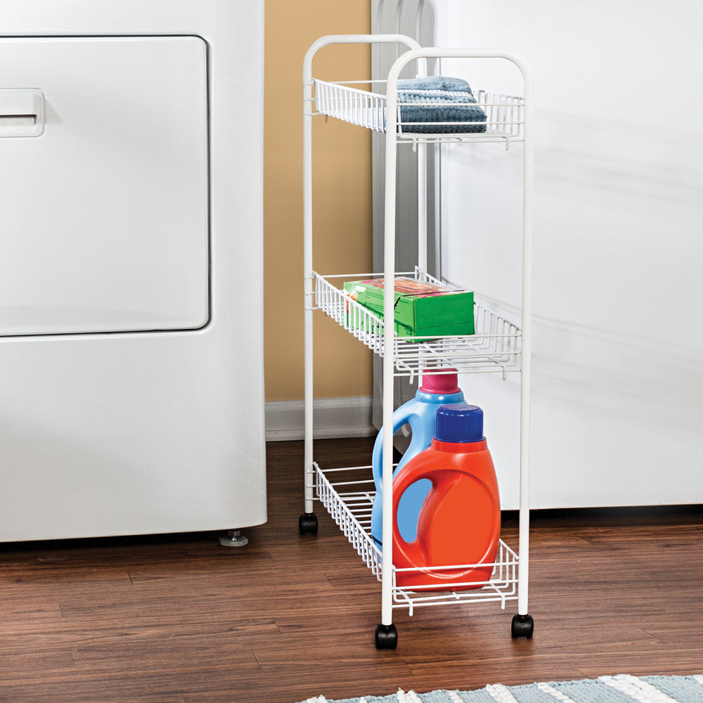 3Tier Rolling Household Storage Cart Dorm Essentials Dormify