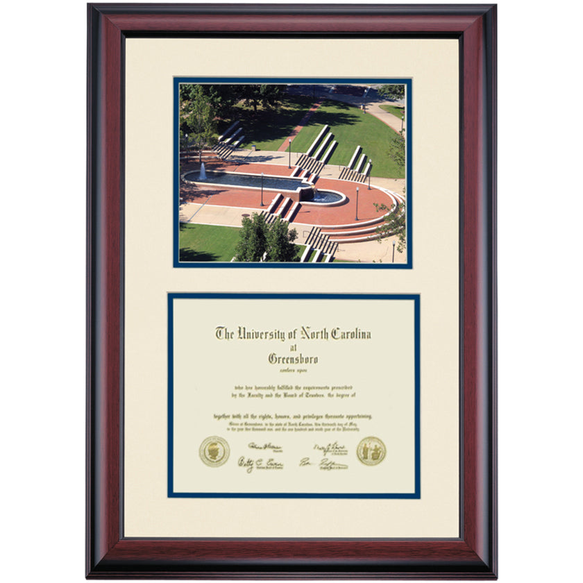 North CarolinaGreensboro Premier The UNCG Fountain Diploma Frame
