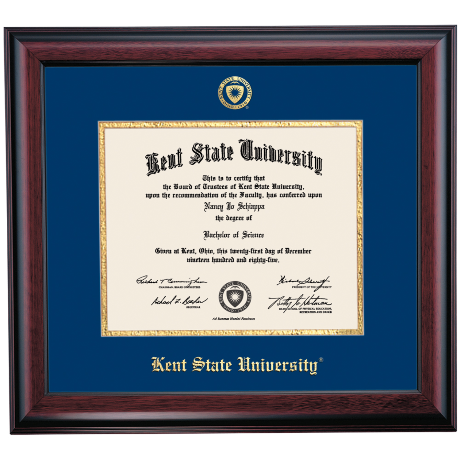 Kent State Traditional Diploma Frame for Graduate Degree College Shop Kent State Traditional Diploma Frame for Graduate Degree College Shop
