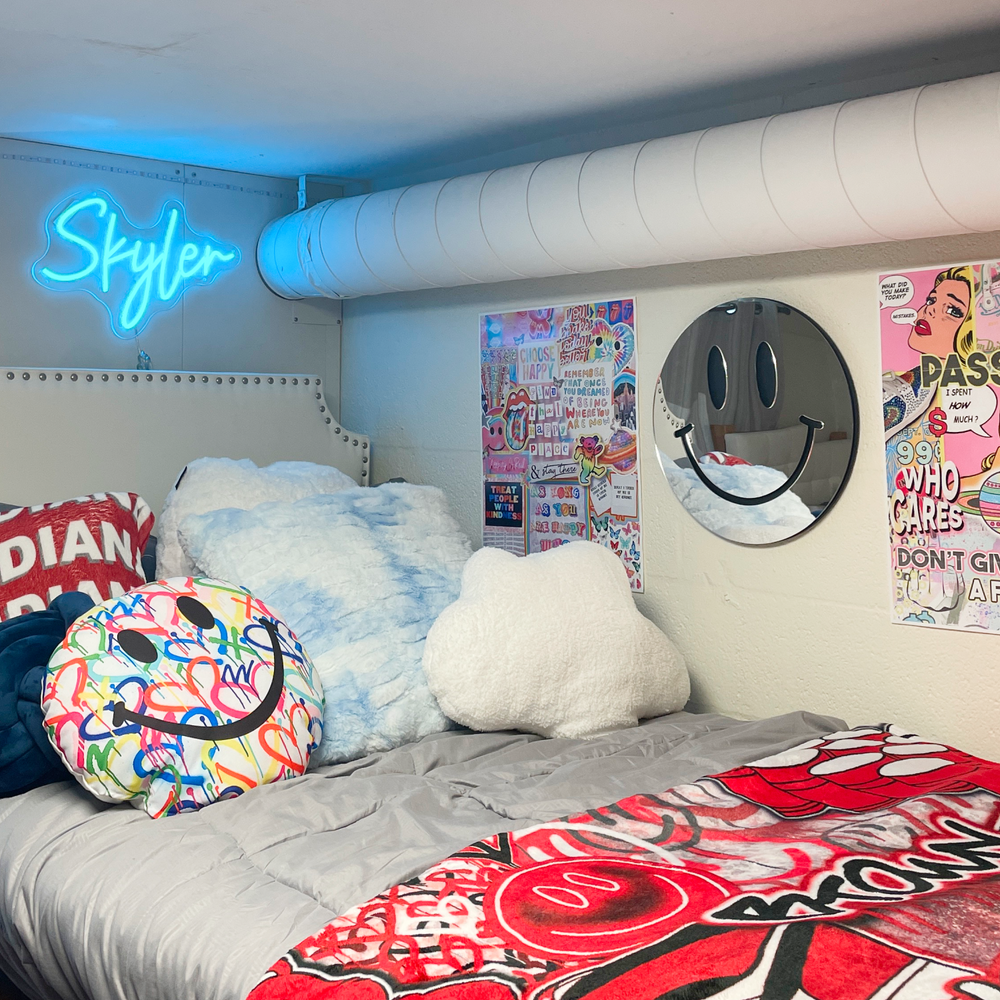 Smiley Face Acrylic Wall Art Dorm Essentials Dormify