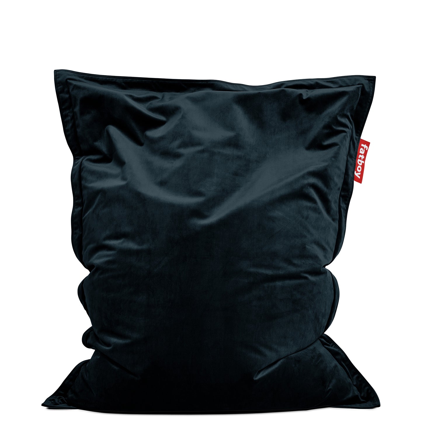 Original Slim Recycled Velvet Bean Bag Dorm Essentials Navy Blue