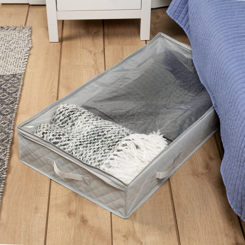 Under Bed Fabric Storage Container Bags, 3 Pack Dorm Essentials