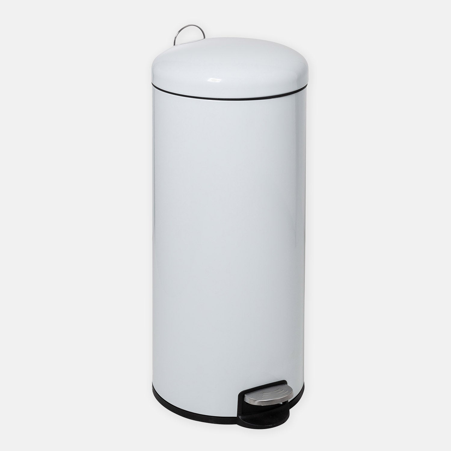 30L Retro Metal Kitchen Step Trash Can with Lid Dorm Essentials Dormify