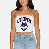 UConn White Tube Top