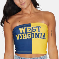 West Virginia Two Tone Tube Top