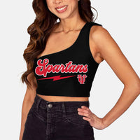 Tampa Black One Shoulder Top
