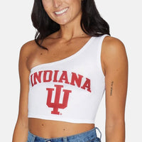 Indiana White One Shoulder Top