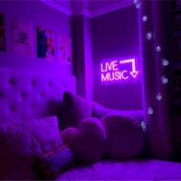 Live Music Neon Sign