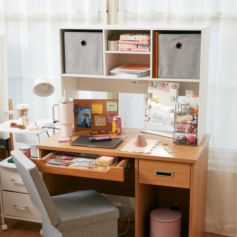 Parker Charging Desk Hutch Dorm Essentials Dormify