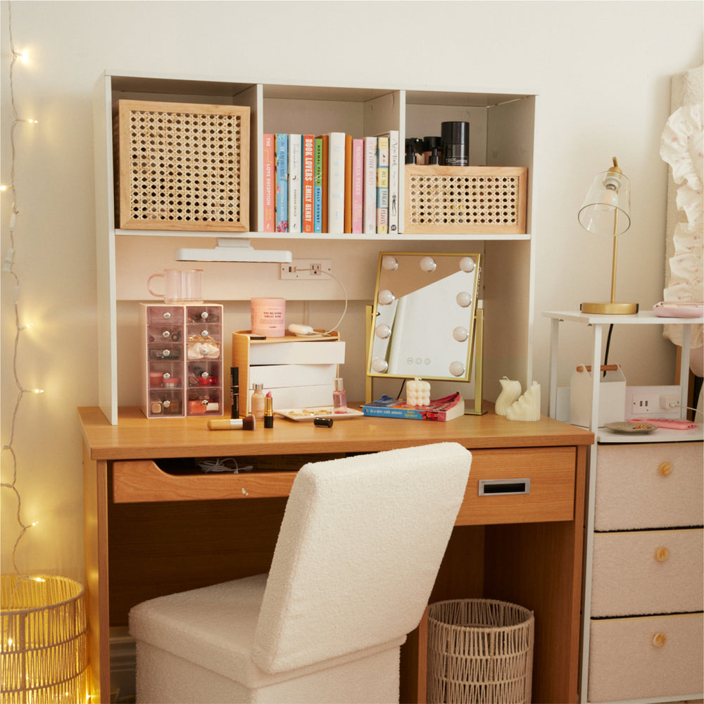 Parker Charging Desk Hutch Dorm Essentials Dormify