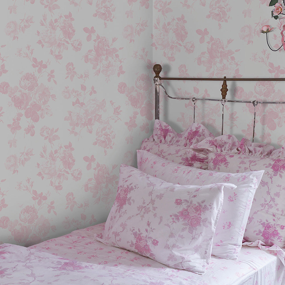 LoveShackFancy Everblooming Peel and Stick Wallpaper Dorm Essentials Dormify