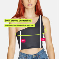 Texas State Black One Shoulder Top