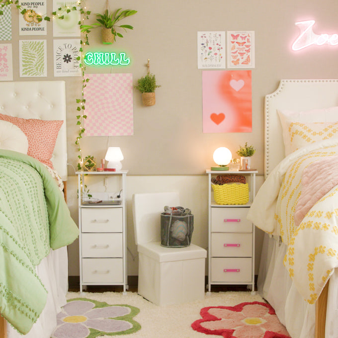 Flower Shaped Accent Rug Dorm Essentials Multi Dormify