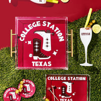 Texas A&M Kickoff College Town Small Acrylic Tray
