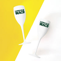 Baylor, College Town Saturdays Plastic Champagne Flutes, Set of 2
