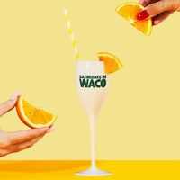 Baylor, College Town Saturdays Plastic Champagne Flutes, Set of 2
