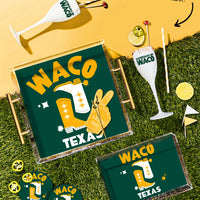 Baylor, College Town Saturdays Plastic Champagne Flutes, Set of 2