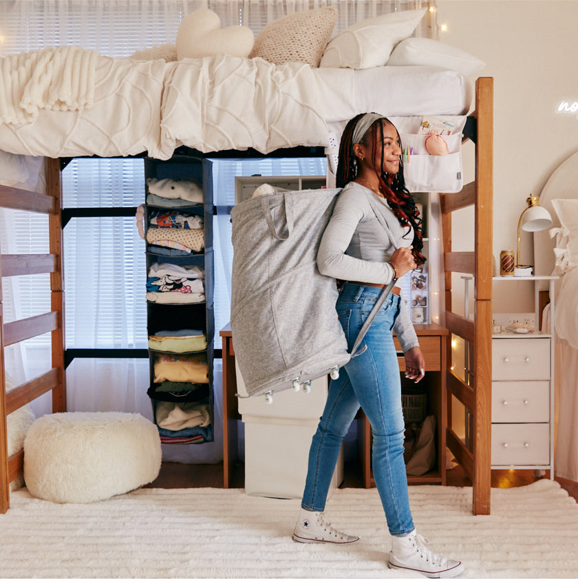 Dormify Rolling Pop Up Hamper Dorm Essentials Dormify