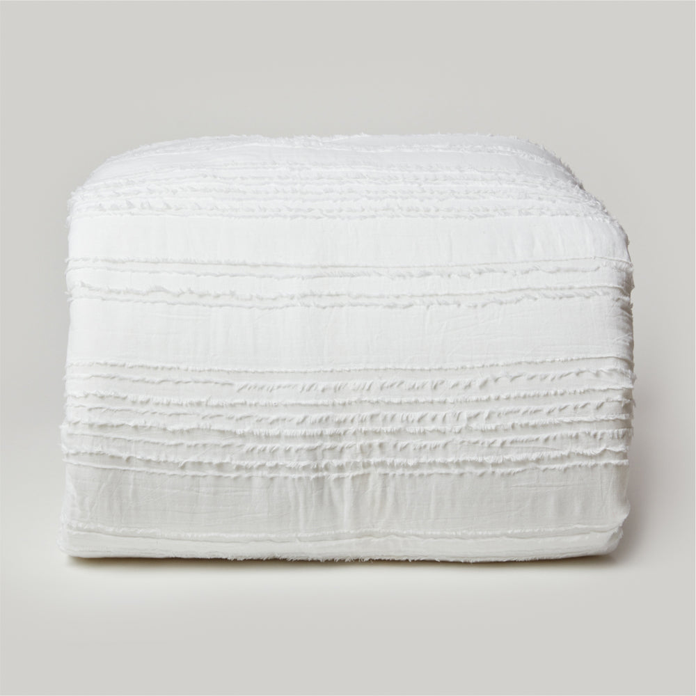 Dormify Eyelash Fringe Comforter and Sham set Dorm Essentials Sky