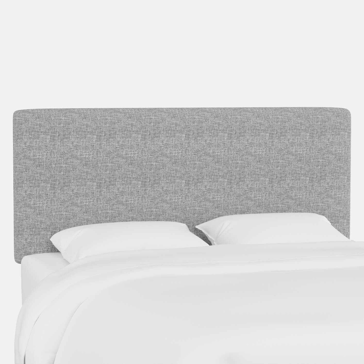 Dormify Skylar Linen Blend Headboard Dorm Essentials Medium Grey
