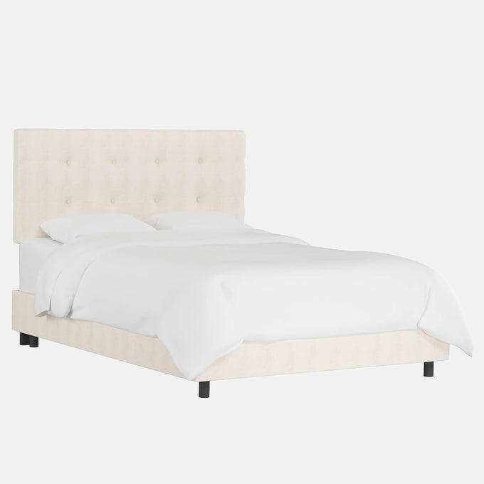 Dormify Dallas Linen Blend Bed Dorm Essentials White / Twin/Twin XL