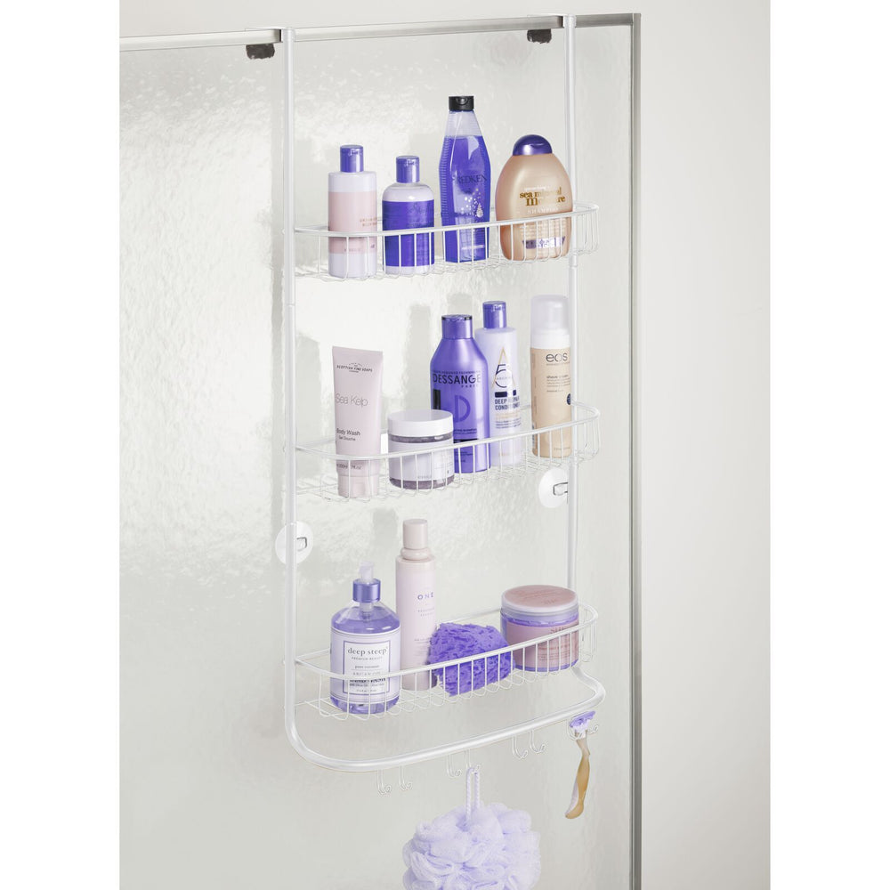 mDesign Metal Over Door Caddy White Dormify