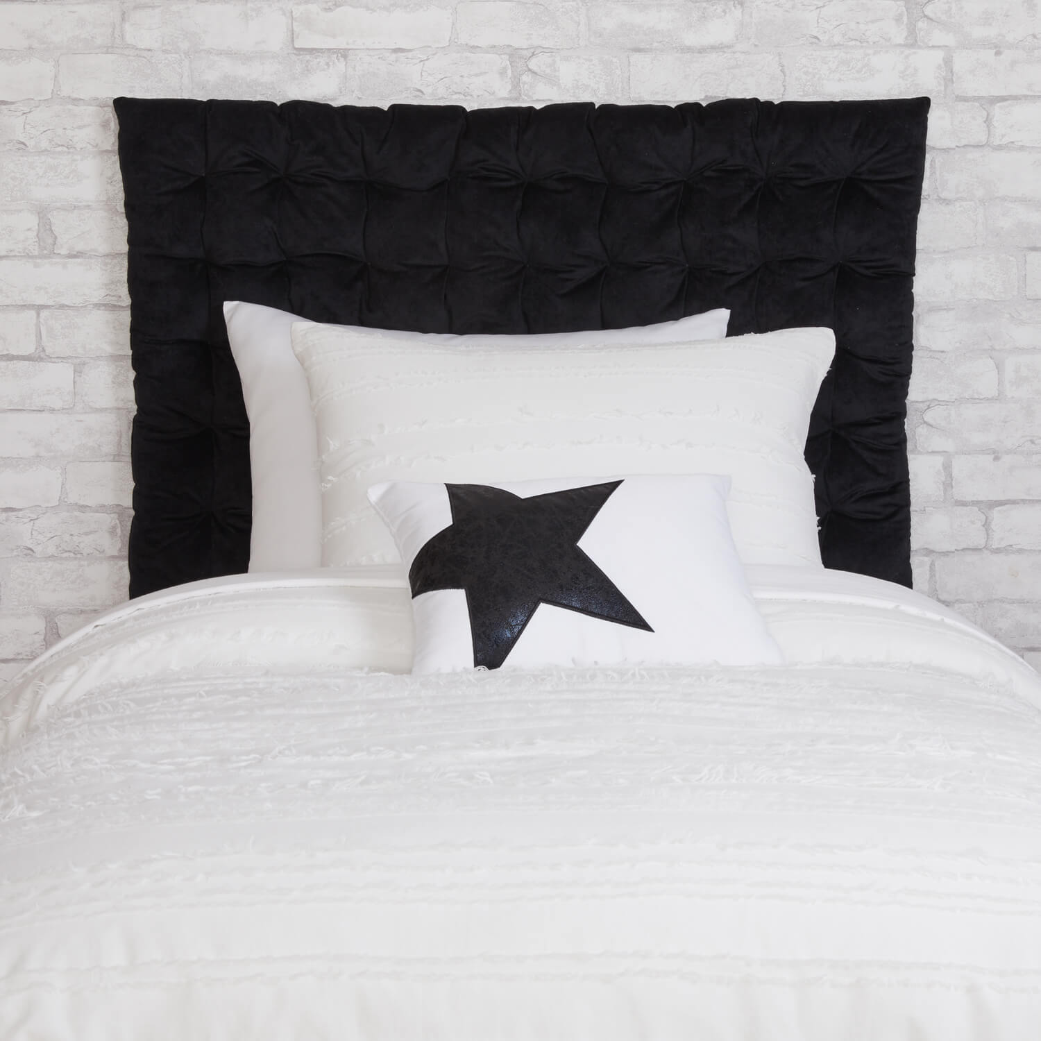 Dormify Twin/Twin XL Velvet Hanging Headboard Pillow Dorm Essentials