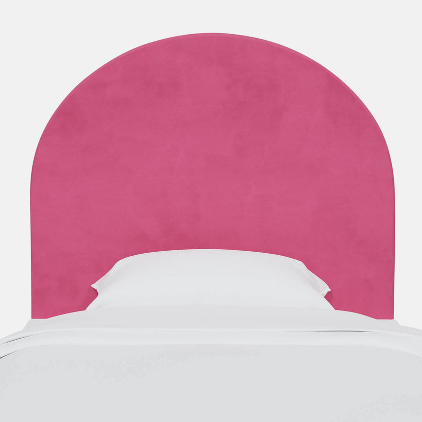 Amelia Upholstered Charging Rounded Headboard Dorm Essentials Dormify