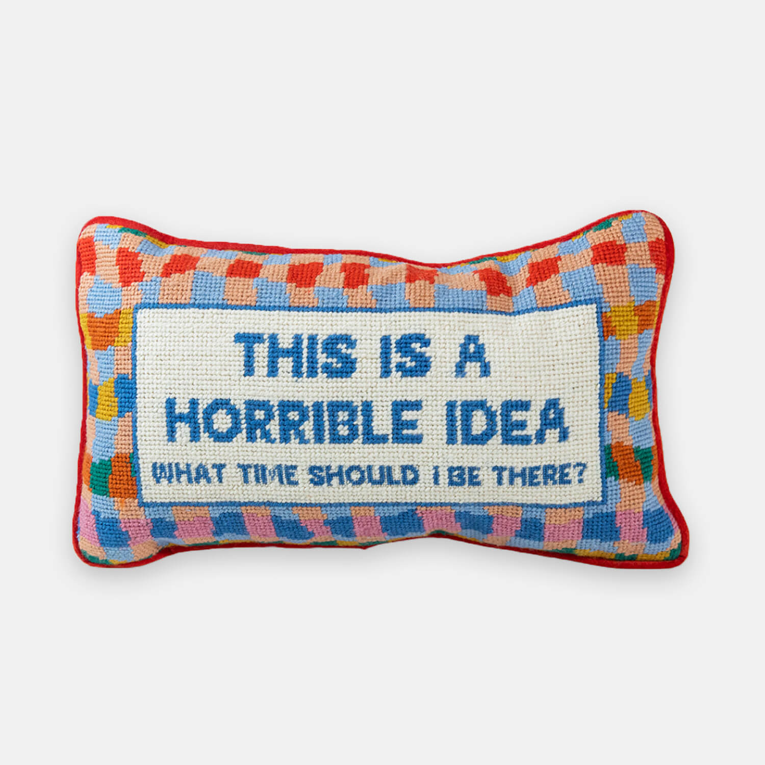 Horrible Idea Lumbar Pillow Dorm Essentials Orange Dormify