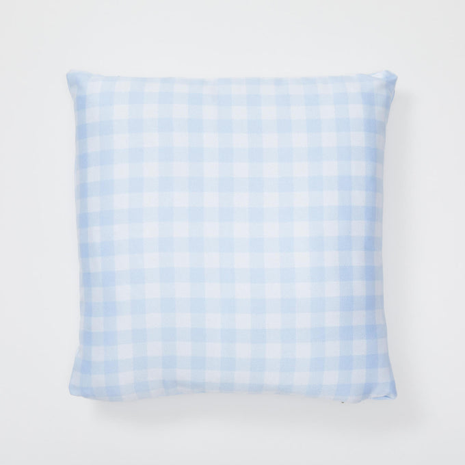 Dormify Gingham Throw Pillow Dorm Essentials Sky Blue Dormify