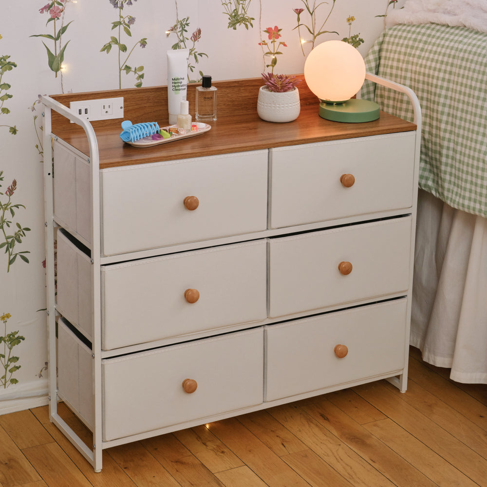 Cameron Charging 6-Drawer Storage Unit