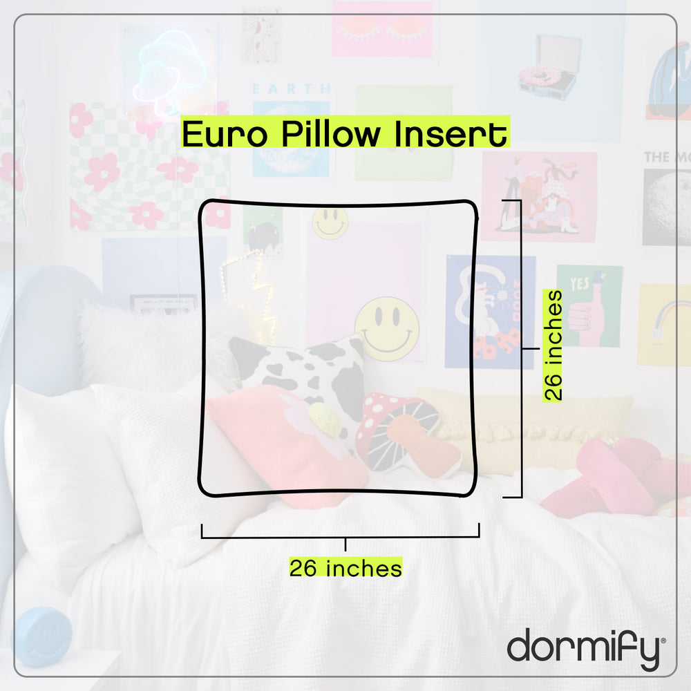 Euro Pillow Insert, 26x26 Dormify
